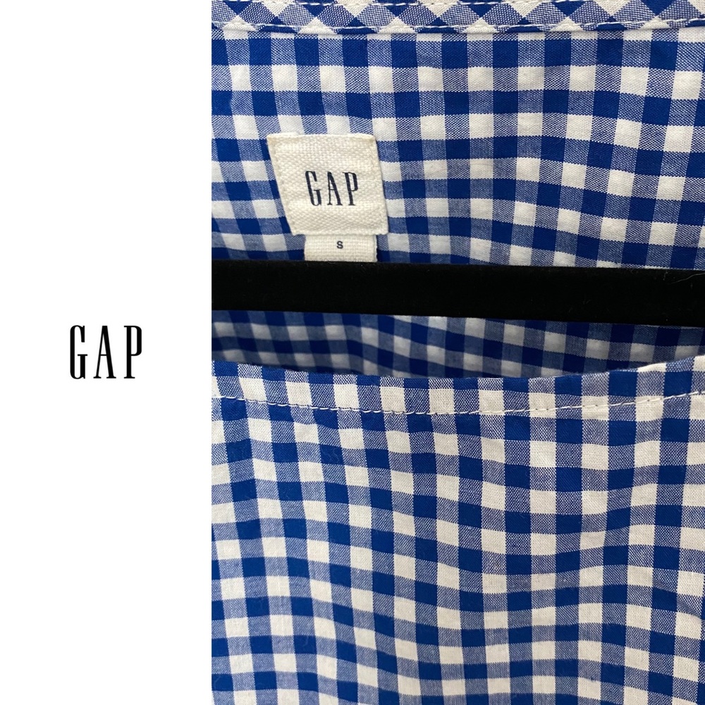 Gingham Blouse Tie Sleeves - Picture 6 of 8
